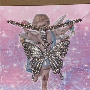 BLING BUTTERFLY NECKLACE!!